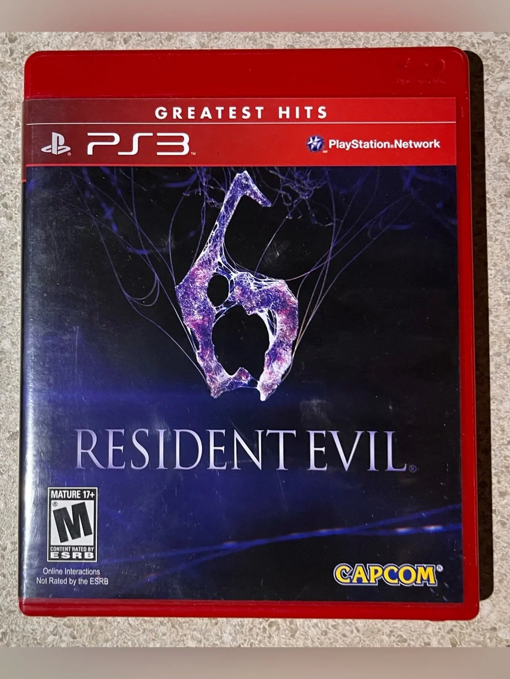 Resident Evil 6 (Sony PlayStation 3, 2012) PS3 Greatest Hits Red Case CIB Like N